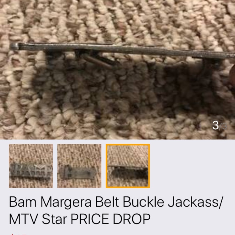 MTV’s Bam Margera Steel Belt Buckle vintage